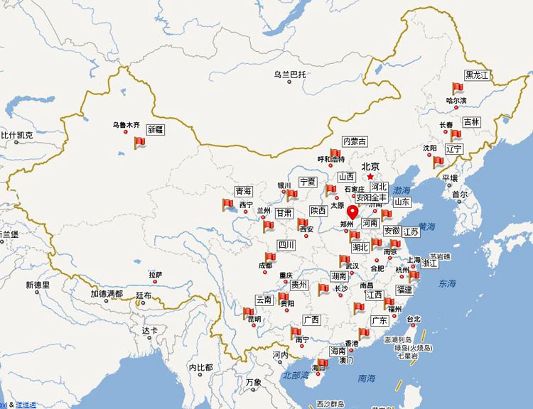 全豐業(yè)務(wù)區域